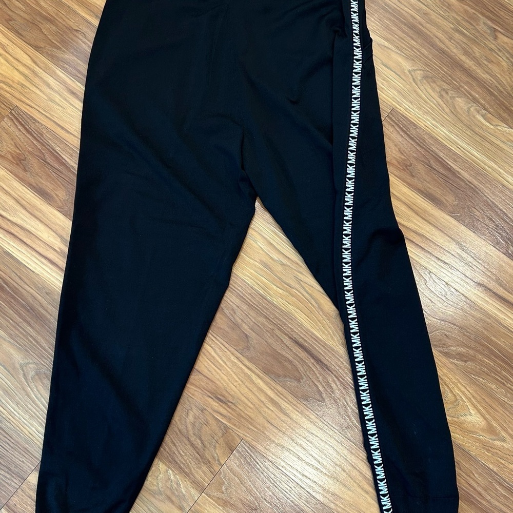 Michael Kors Black Joggers With Logo Detail - Picture 3 of 5